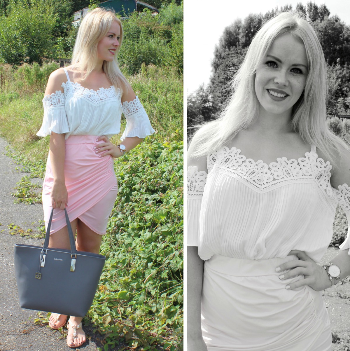 OUTFIT ➸ White lace & Pink pastel | Sammydress review