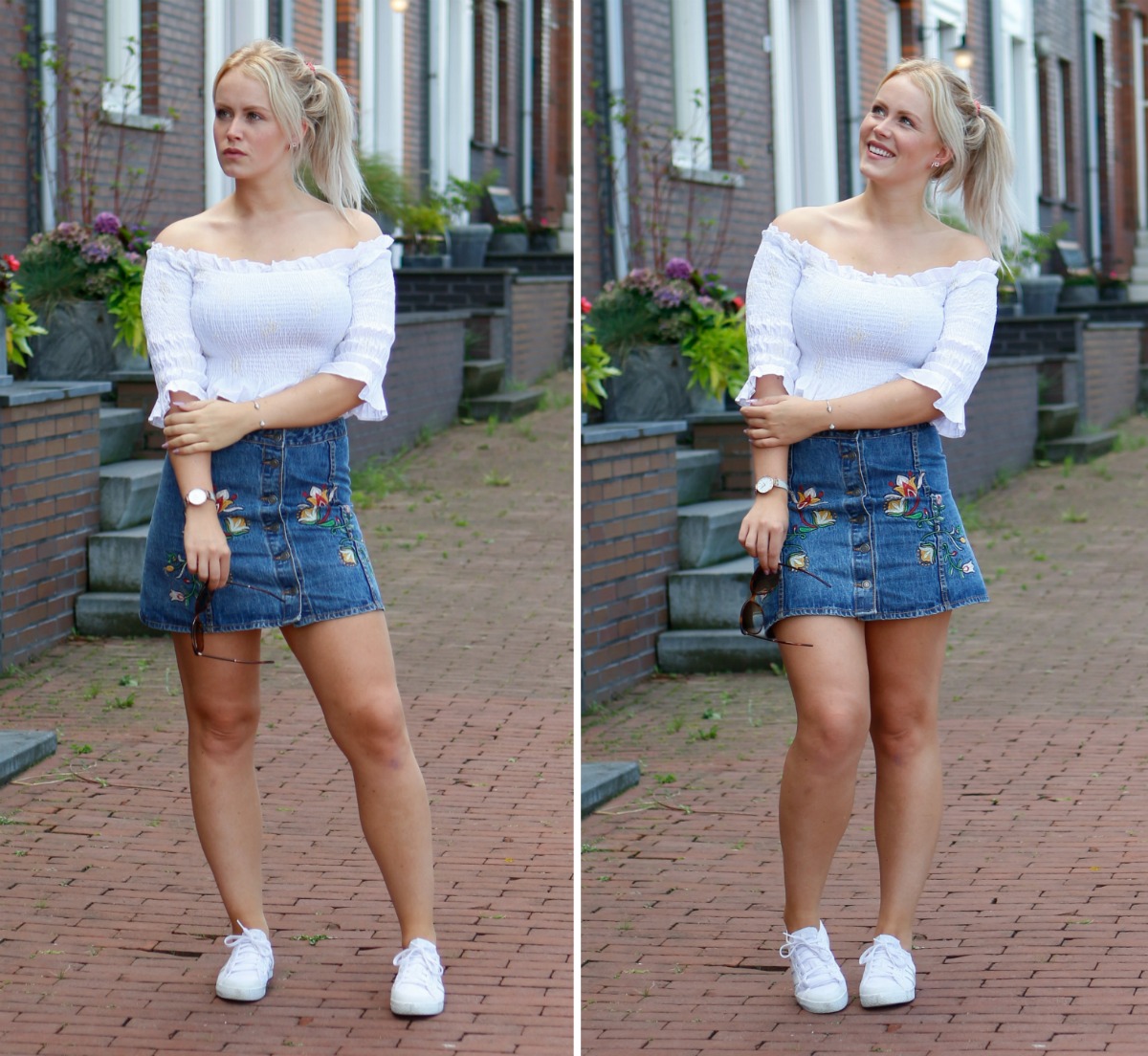 How to style a denim skirt