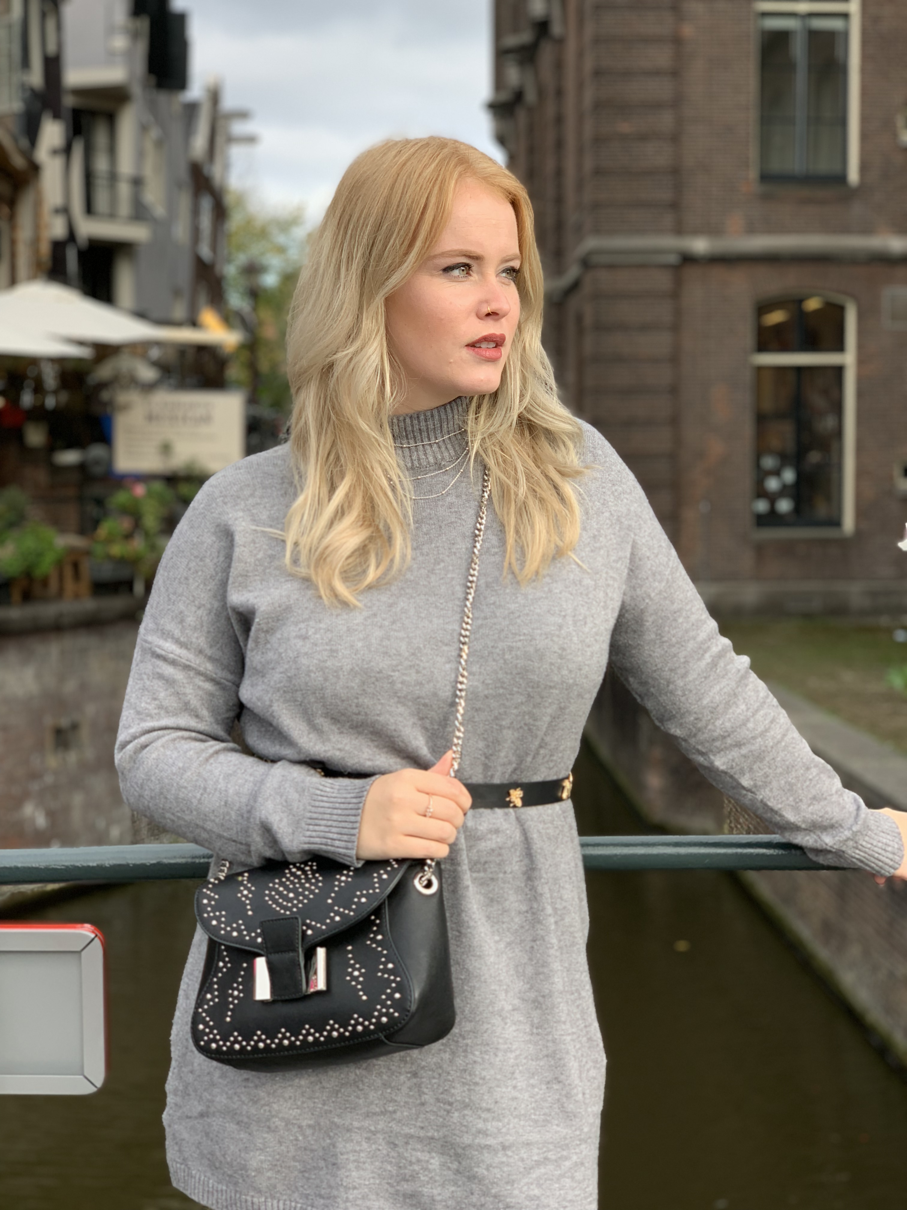 A day in Amsterdam in my big sweaterdress 